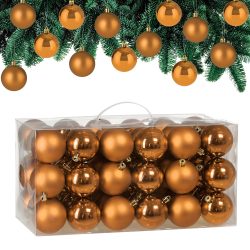 Weihnachtskugeln Kupfer 54-tlg in matt & glänzend