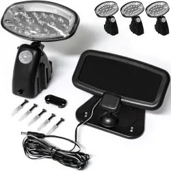 LED Solar-Wandlampe 3er-Set Bewegungsmelder