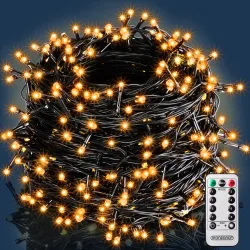 Lichterkette Weihnachten Warmweiß 40m Fernbedienung