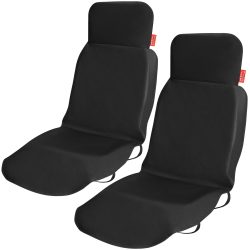 Autositzbezug 2er-Set Schwarz 160x66cm Vordersitz