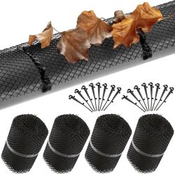 Dachrinnenschutzgitter 4er-Set je 6m x 17,5cm