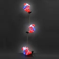 LED Acryl Figur Weihnachtsmann Trio