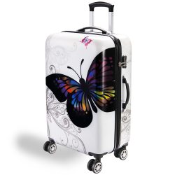 Hartschalenkoffer Rollen 360º Reisekoffer Butterfly Polycarbonat 98L