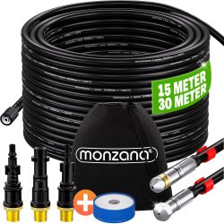 Rohrreinigungsset Premium 5-tlg Schwarz 15m