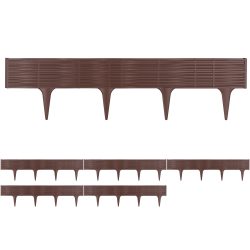 Beeteinfassung 4er-Set Braun 15,6m