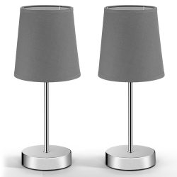 Tischlampe Lumière 2er-Set Grau