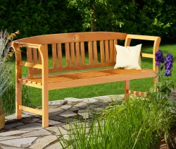 Gartenbank Rose Eukalyptusholz FSC®-zertifiziert 157x45x82cm