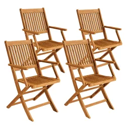 Gartenstuhl Sydney 4er-Set Akazie FSC®-zertifiziert