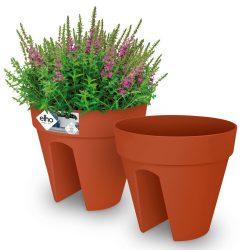 Blumentopf Terrakotta 2er-Set 28,5x25,5cm