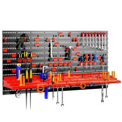 Werkzeugwand Schwarz/Rot 54-tlg 95x54cm