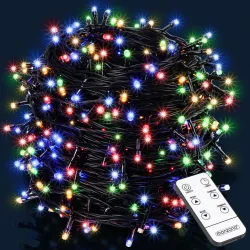monzana®, Lichterkette Weihnachten Bunt 14m Fernbedienung