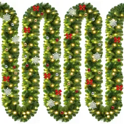 Weihnachtsgirlande 5m In-/Outdoor geschmückt