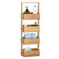 Badregal Bambus 88x16x28cm