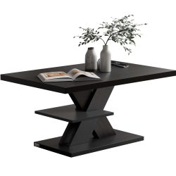 Couchtisch Detroit Schwarz 90x60x45cm