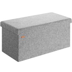 Sitzbank Grau 80x40x40cm MDF faltbar