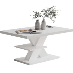 Couchtisch Detroit Weiß 90x60x45cm