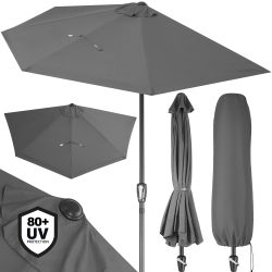Terrassen-Sonnenschirm Anthrazit UV-Schutz 80+