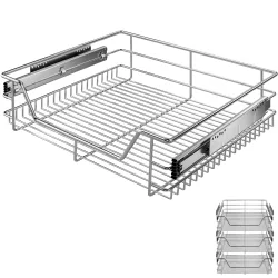 Teleskopschublade 3er-Set 60cm Schrankbreite Außenmaß