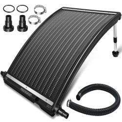 Poolheizung Solar Anthrazit 112x55x14cm Sonnenkollektor Solarheizung