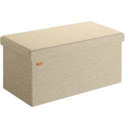 Sitzbank Beige 76x38x38cm MDF faltbar