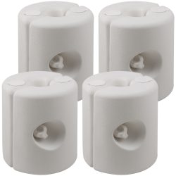 Pavillon Standsicherung 4er-Set Weiß