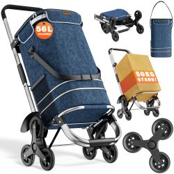 Einkaufstrolley Treppensteiger Blau