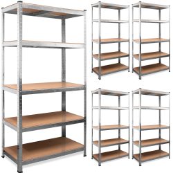 Schwerlastregal 5er-Set 180x90x40cm verzinkt 875kg