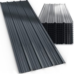 Trapezblech 12er Set Anthrazit 129x46cm 7m² verzinkt wetterfest stabil