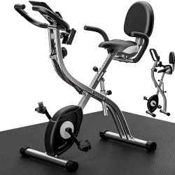 Heimtrainer Fahrrad Eagle 3 klappbar Pulssensoren