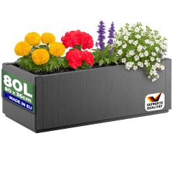 Blumentopf Ethica Anthrazit Kunststoff 80x36x36cm