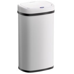 Sensor Mülleimer Edelstahl Weiß/Creme 58L