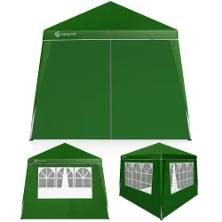 Faltpavillon Capri Grün 3x3m inkl 4 Seitenwänden UV-Schutz 50+