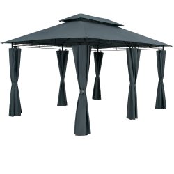 Pavillon Topas Anthrazit 3x4m UV-Schutz 50+