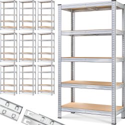 Schwerlastregal 10er-Set 180x90x40cm verzinkt 875kg