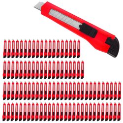 Cuttermesser 50er-Set Rot mit Abbrechklingen