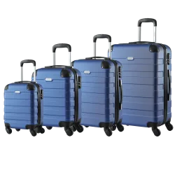 Hartschalenkofferset Essential 4-tlg Blau