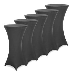 Stehtischhusse 5er-Set Anthrazit Ø60cm