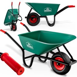 Schubkarre mit Kunststoffwanne 100L Luftbereifung Ø?40cm 250kg Tragkraft
