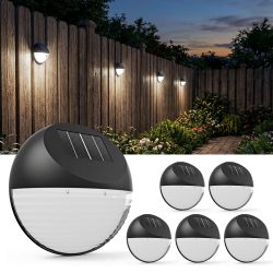 LED Solarwandleuchte 6er-Set Ø11cm