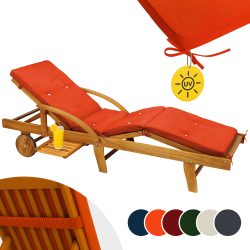 Auflage Sunlounger Creme 195x55x5cm