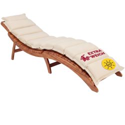 Auflage Sonnenliege Creme 183x56x7cm