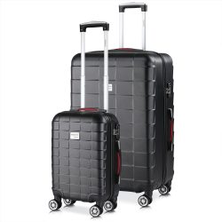 Hartschalenkoffer-Set 2-tlg Exopack Schwarz ABS