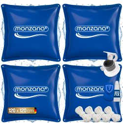 Poolkissen 4er-Set Blau 120x120cm -20°C
