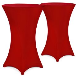 Stehtischhusse 2er-Set Bordeaux Ø70cm