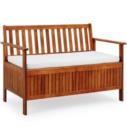 Gartenbank Akazienholz 120x65x85cm Stauraum