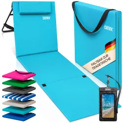 Strandmatte Türkis 158x56x46cm gepolstert