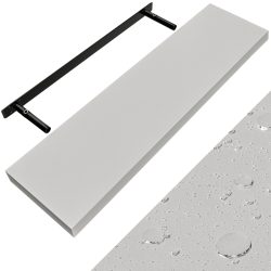Wandregal Schweberegal 90cm Weiß + Halterung