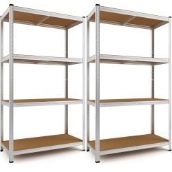 Schwerlastregal 2er-Set 170x75x30cm verzinkt 280kg