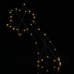 LED Sternschnuppe Weihnachten Metall inkl Timer