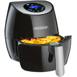 Heißluftfritteuse 9in1 Schwarz Touch-Display 1500W 3,6 L